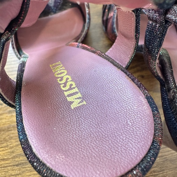 Missoni Open Toe Sparkle Sandals Pumps - Picture 13 of 13